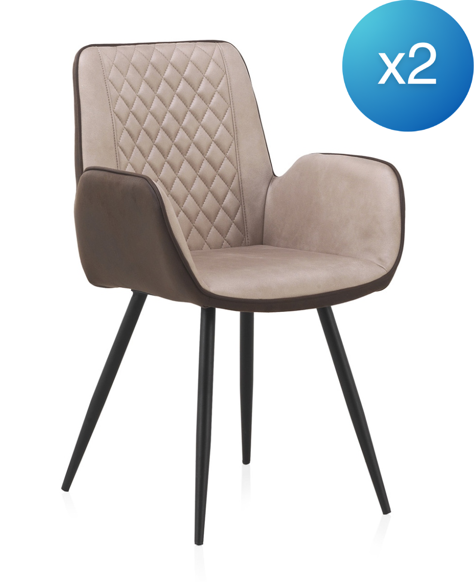 2 poltrone moderne, poltrone lounge imbottite beige, con gambe di supporto in metallo, possono