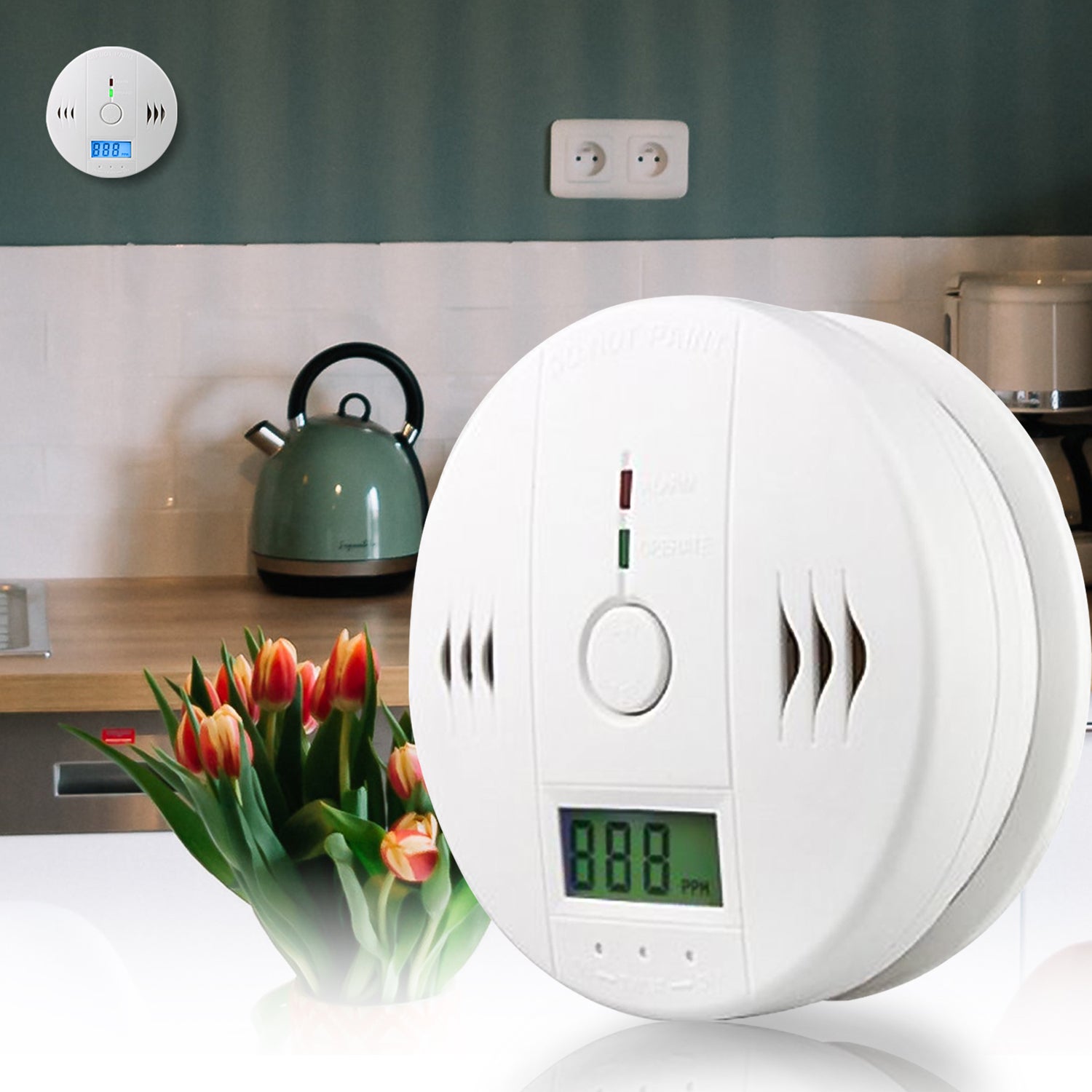 6x rilevatori di CO con sensore integrato: protegge dall'avvelenamento - 7