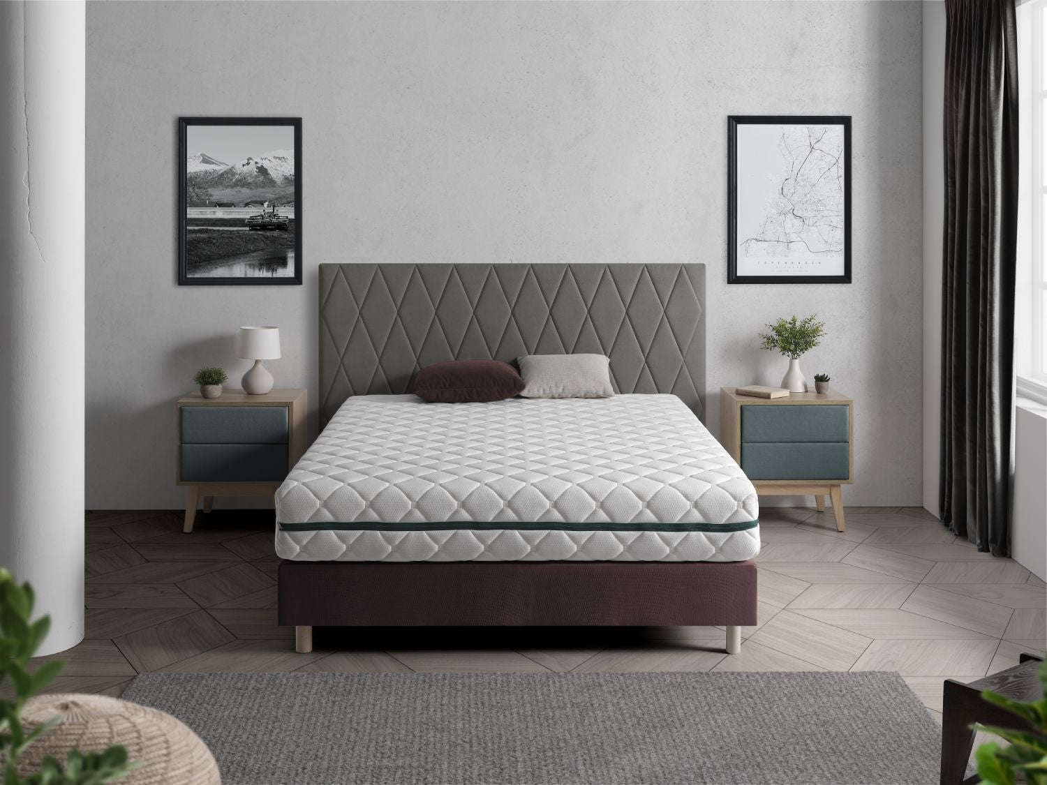 Matelas Déhoussable 150X190 EROSS, Epaisseur 22 CM, Mousse Adaptative, Ergonomique. Soutien Equilibré - 3