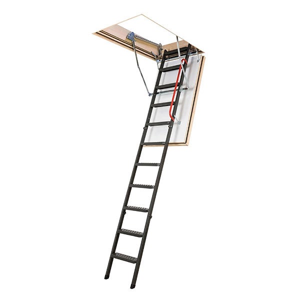Echelle coupe feu 60min avec trappe de 60x120cm - Hauteur de 2.33 à 2.80m - LMF60/60120-280