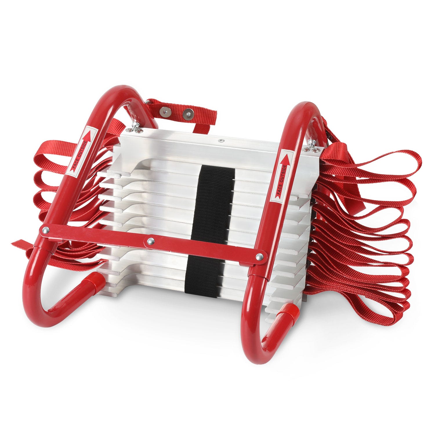 Scala Di Corde Da 15 M Per Emergenza - Con 2 Fibbie, Portata 200 Kg, Per Incendi O Salvataggi - Foto 6