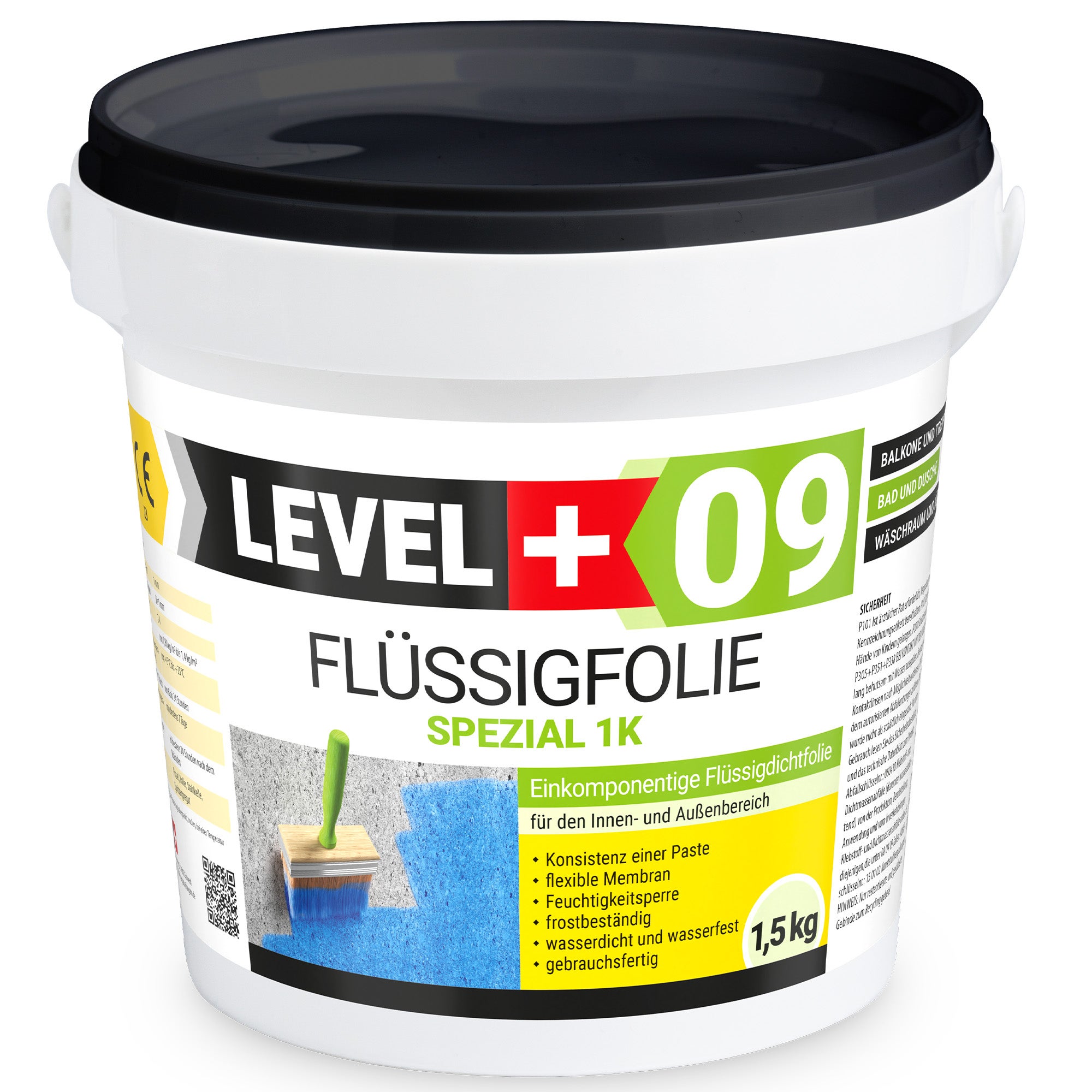 D'étanchéité Film liquide pour salle de bain Membrane d'étanchéité 1K Film d'étanchéité RM09 - 3KG - 2