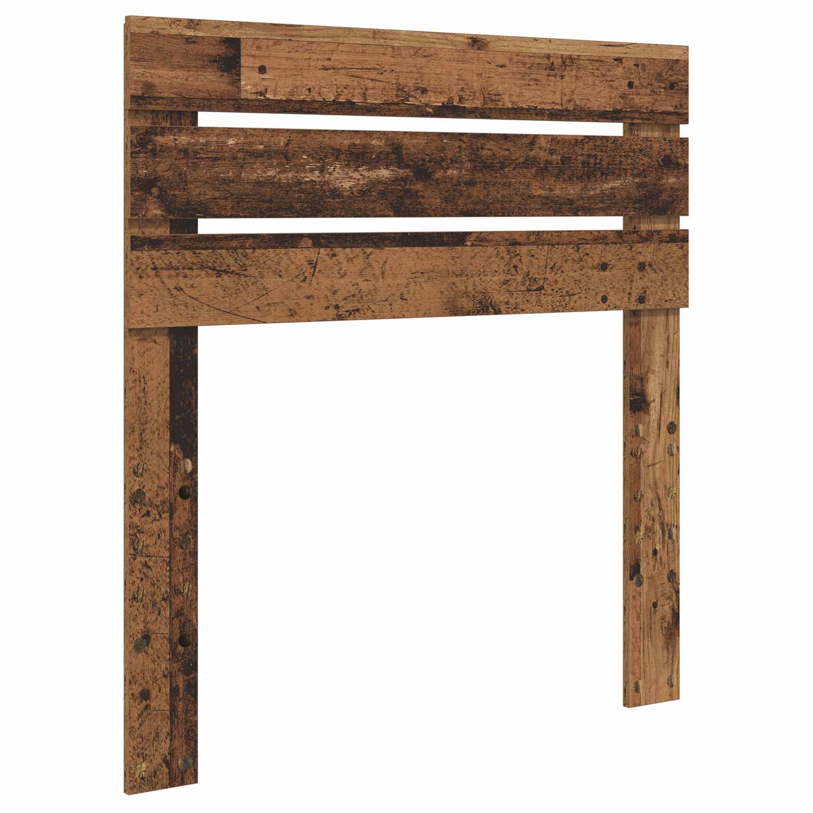 Cadre de lit bois ancien 90 x 190 cm en panneau de bois - 6
