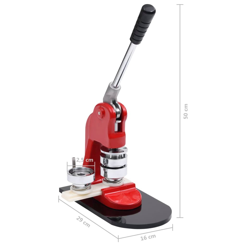 Machine à badges avec cutter circulaire 25 mm vidaXL - 9