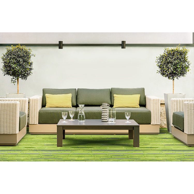 Suelo vinílico bambu - verde, 1000 x 5000 mm