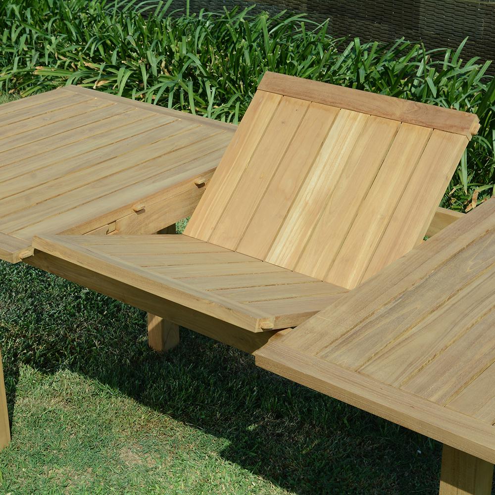 Tavolo allungabile in teak massiccio Constantine 174/234 x100 cm - 5