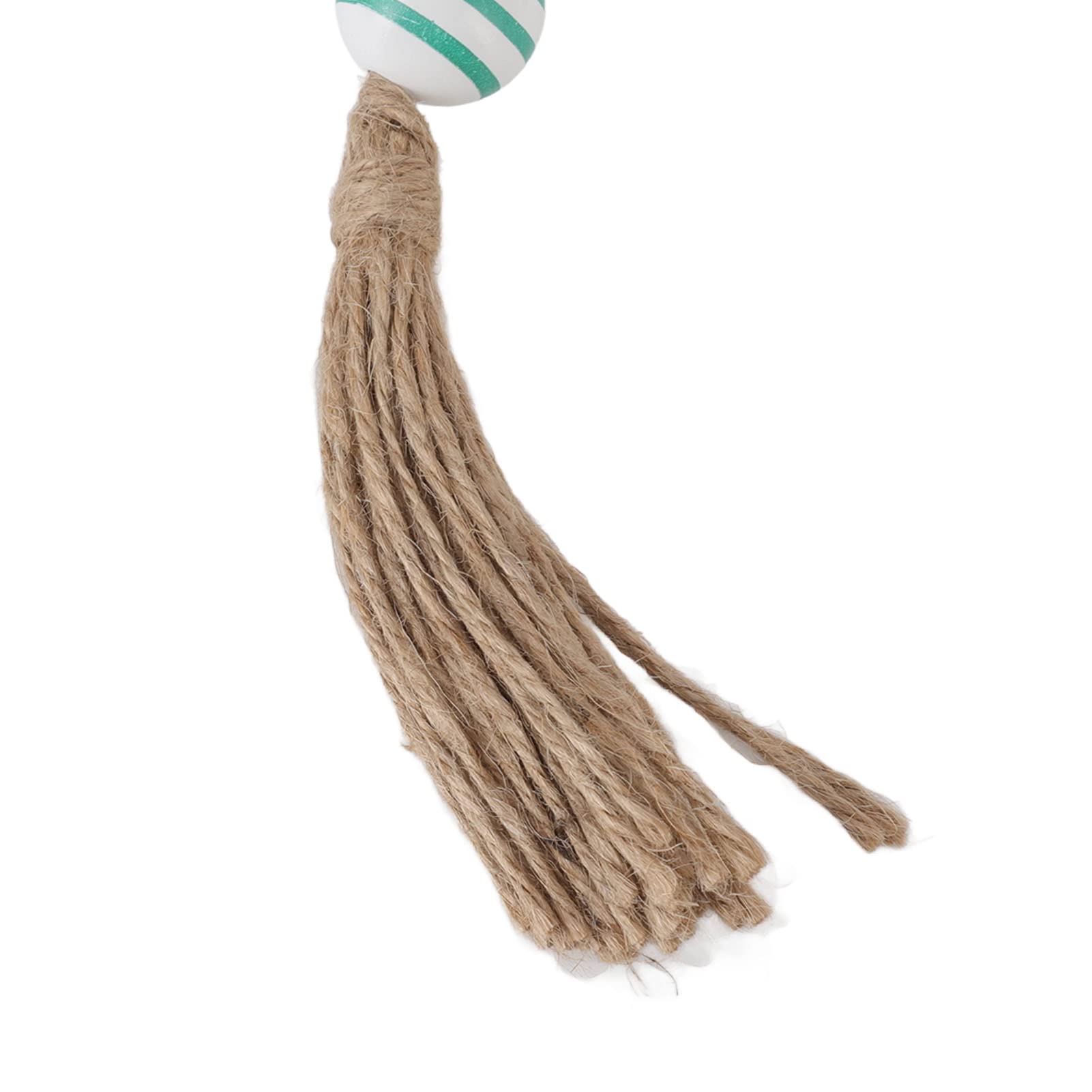 5 peças de contas de madeira de natal, contas de madeira de artesanato de natal de 7,1 polegadas, artesanato de natal - 7