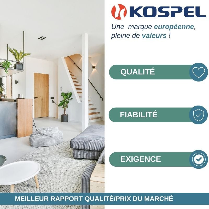 Résistance électrique avec thermostat 2 kW - 230V - 5