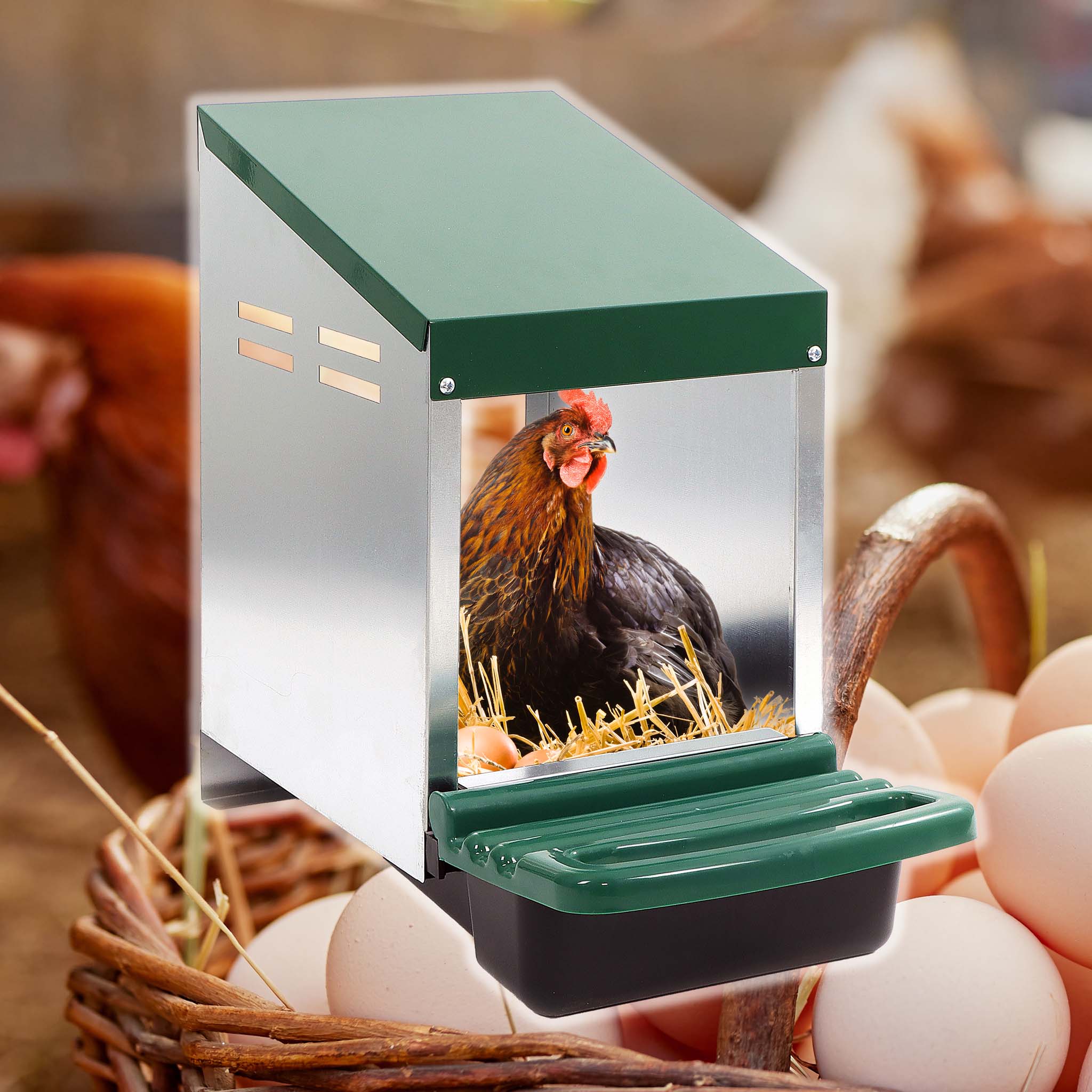 Baignoire De Sable Pour Poulailler: 25 X 5,9'' Bain De