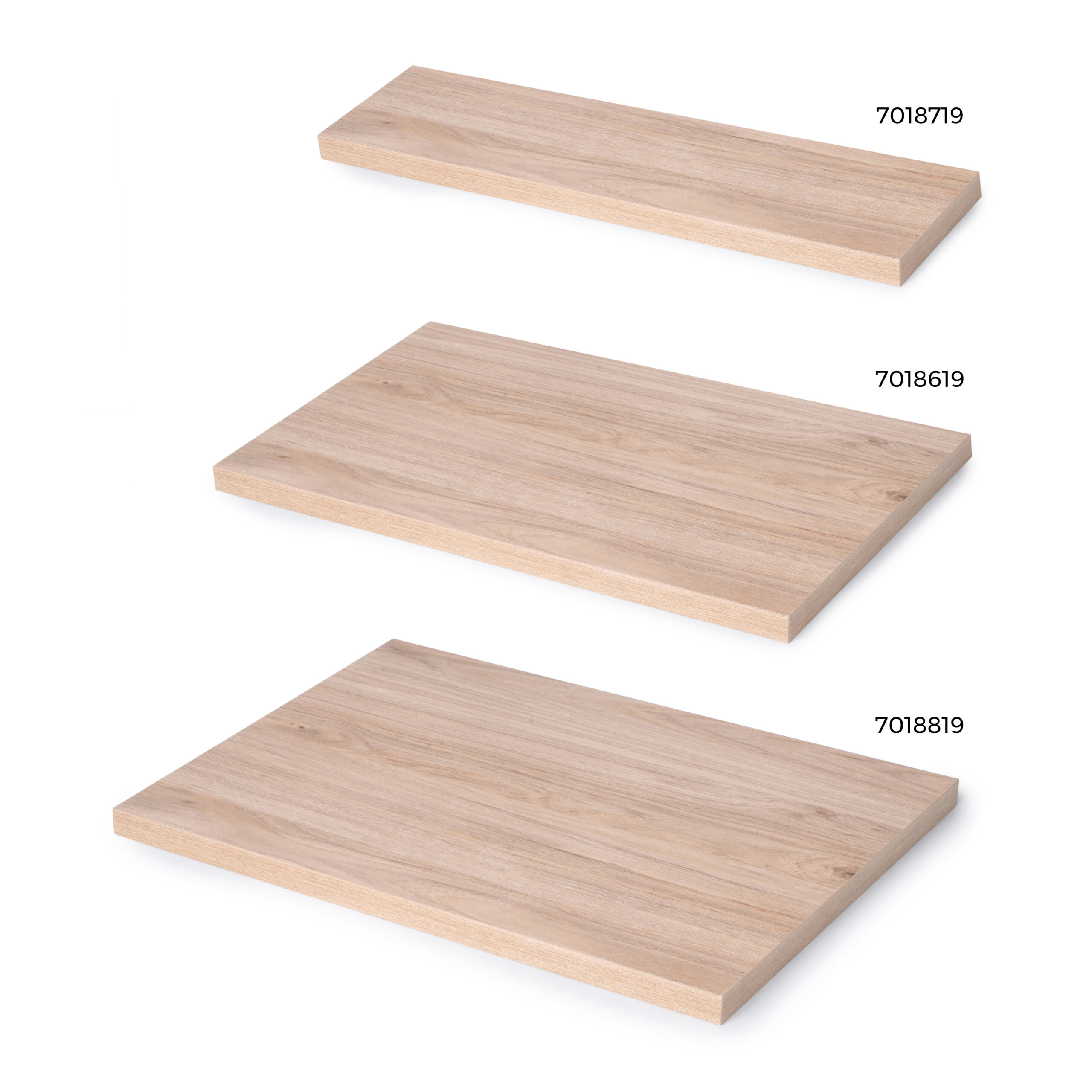 Emuca Piano da tavolo, 1150x750mm, spessore 30mm, Legno, Verniciato bianco - 8