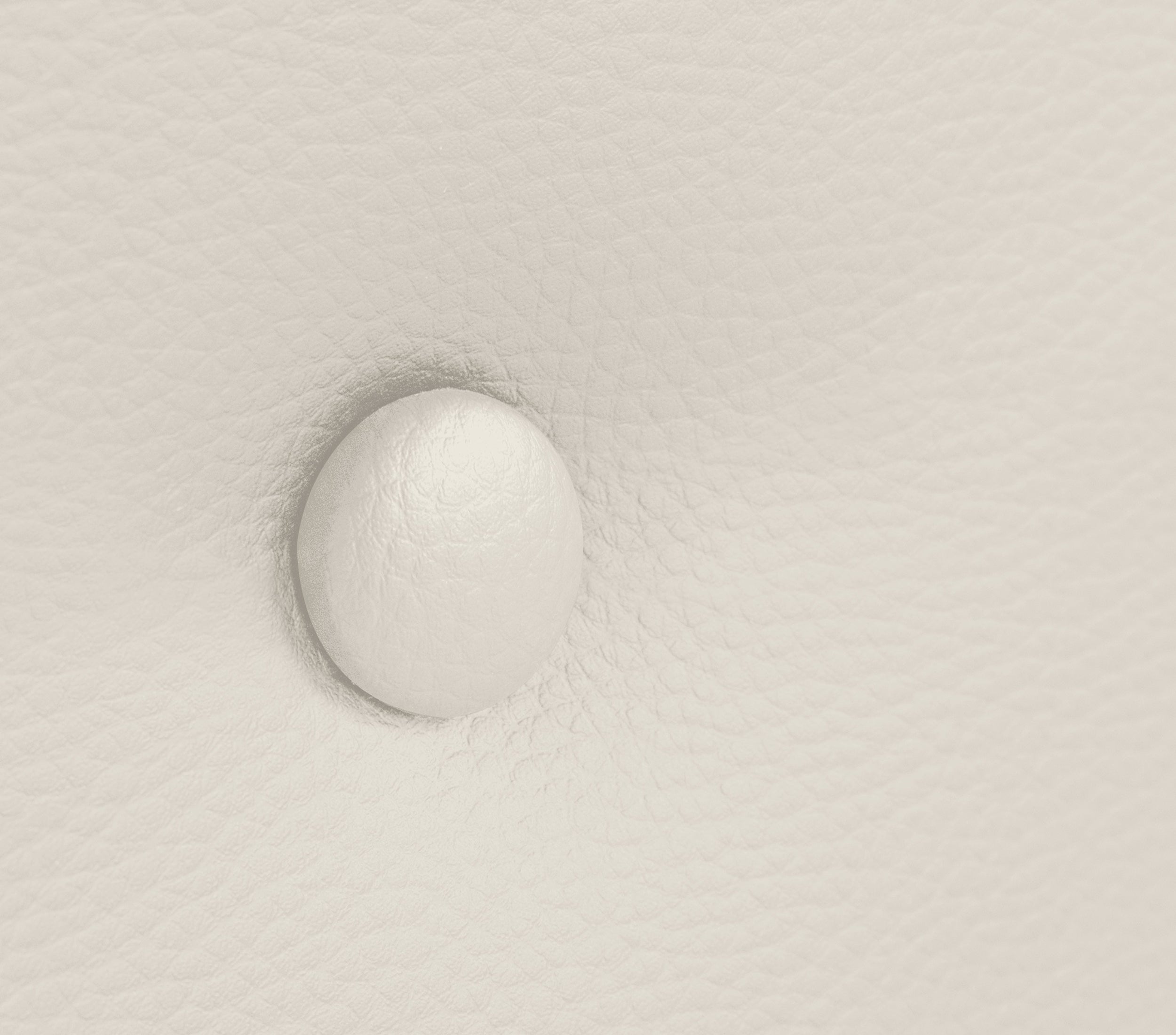 DHOME Cabecero de Polipiel con 2 Hileras de Botones 150x50cm Camas 150 - Blanco Hueso - 4