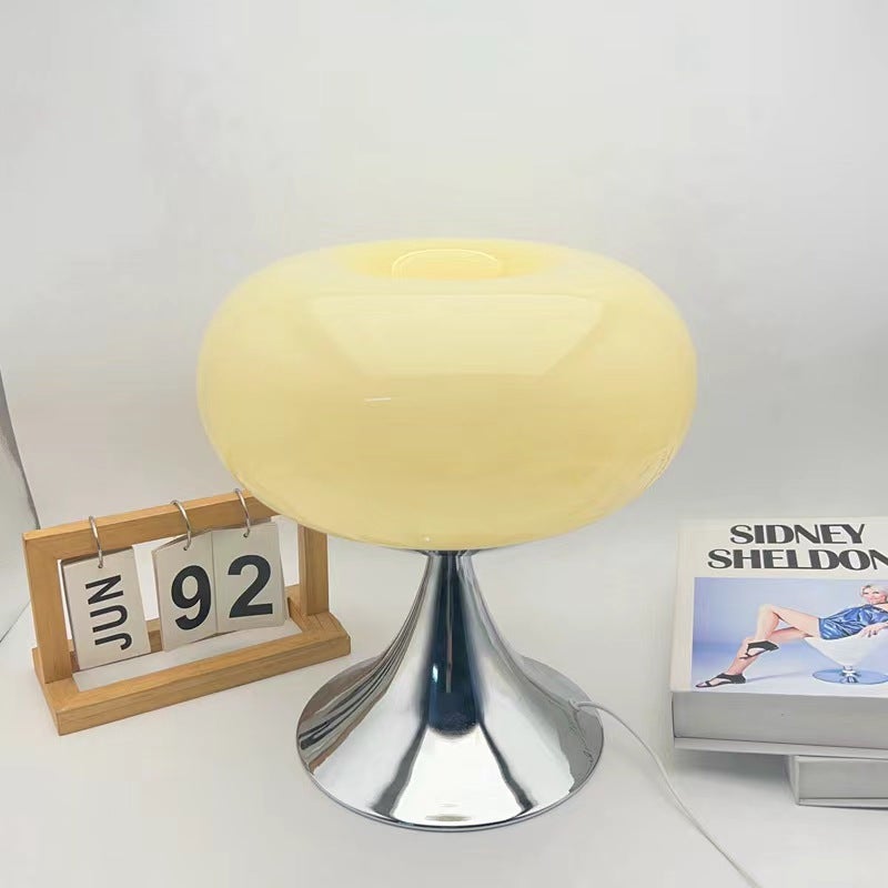 Lampe de chevet décorative, lampe de table de salon moderne avec interrupteur USB, lumière chaude, jaune, adaptée à la chambre et au salon - 5