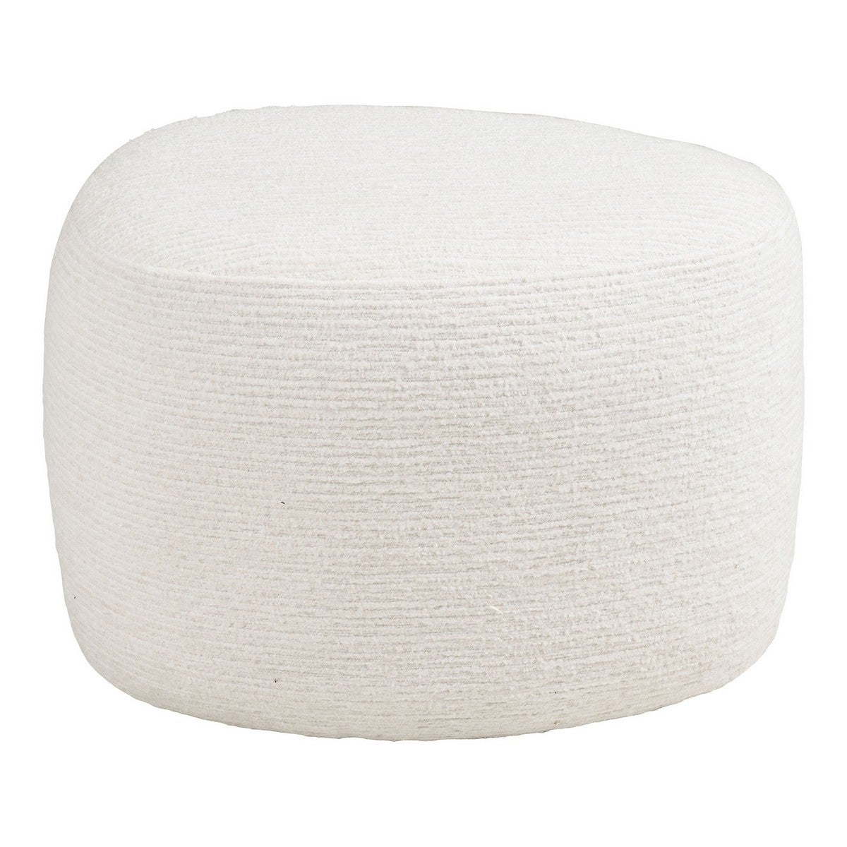 Pufa Hilo, Tkanina, Biały, Seven Design