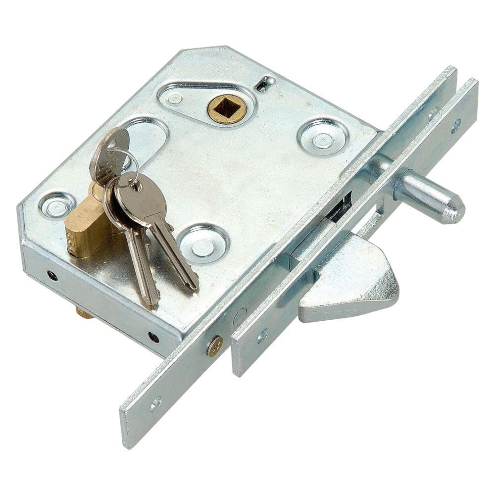 AGB - Serratura SCIVOLA T 196 CLASS Per Porta Scorrevole Bordo Tondo Con Catenaccio A Gancio Con Foro Chiave - Col. 34 - CROMATO OPACO - Entrata 50 - Frontale 18 X 196 - Foto 13