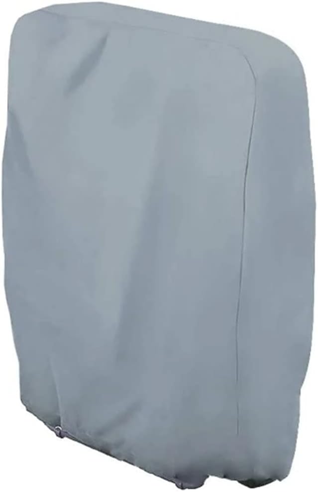 Składany pokrowiec na krzesło ogrodowe, wodoodporny, pyłoszczelny i odporny na promieniowanie UV, na taras i balkon, 71 x 110 cm, szary