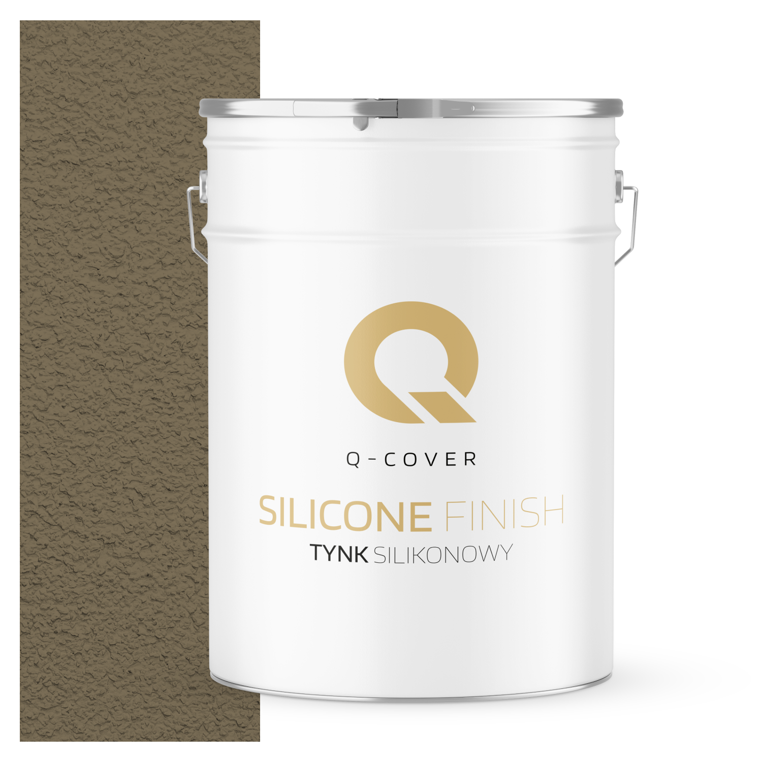 Tynk Silikonowy Elewacyjny Baranek 1.5mm Q-Cover Khaki F455 25KG