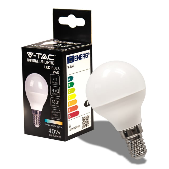 Żarówka LED E14 4,5W P45 6400K