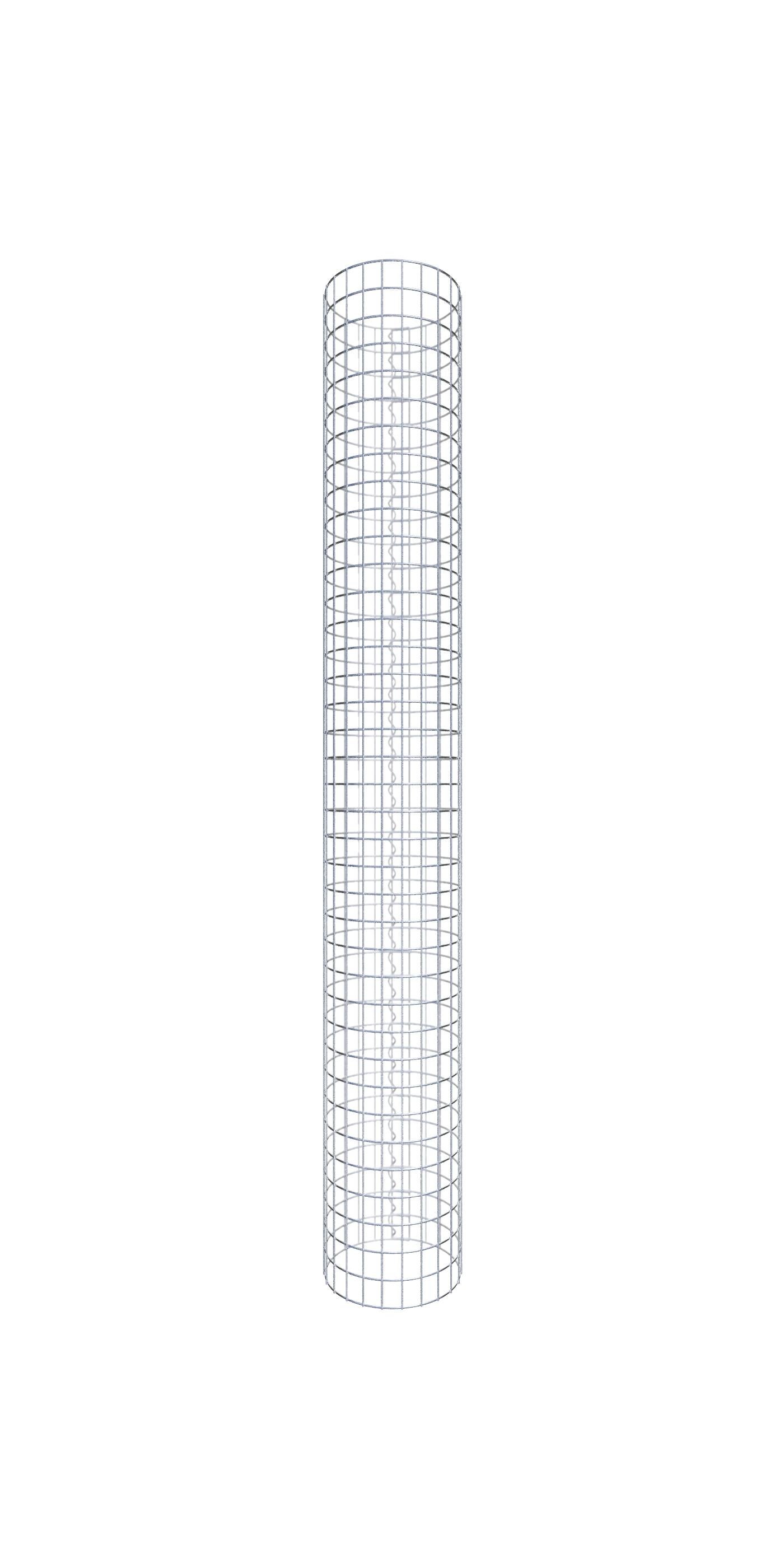 Kolumna gabionowa średnica 37 cm MW 5 x 5 cm okrągła - wysokość: 190 cm
