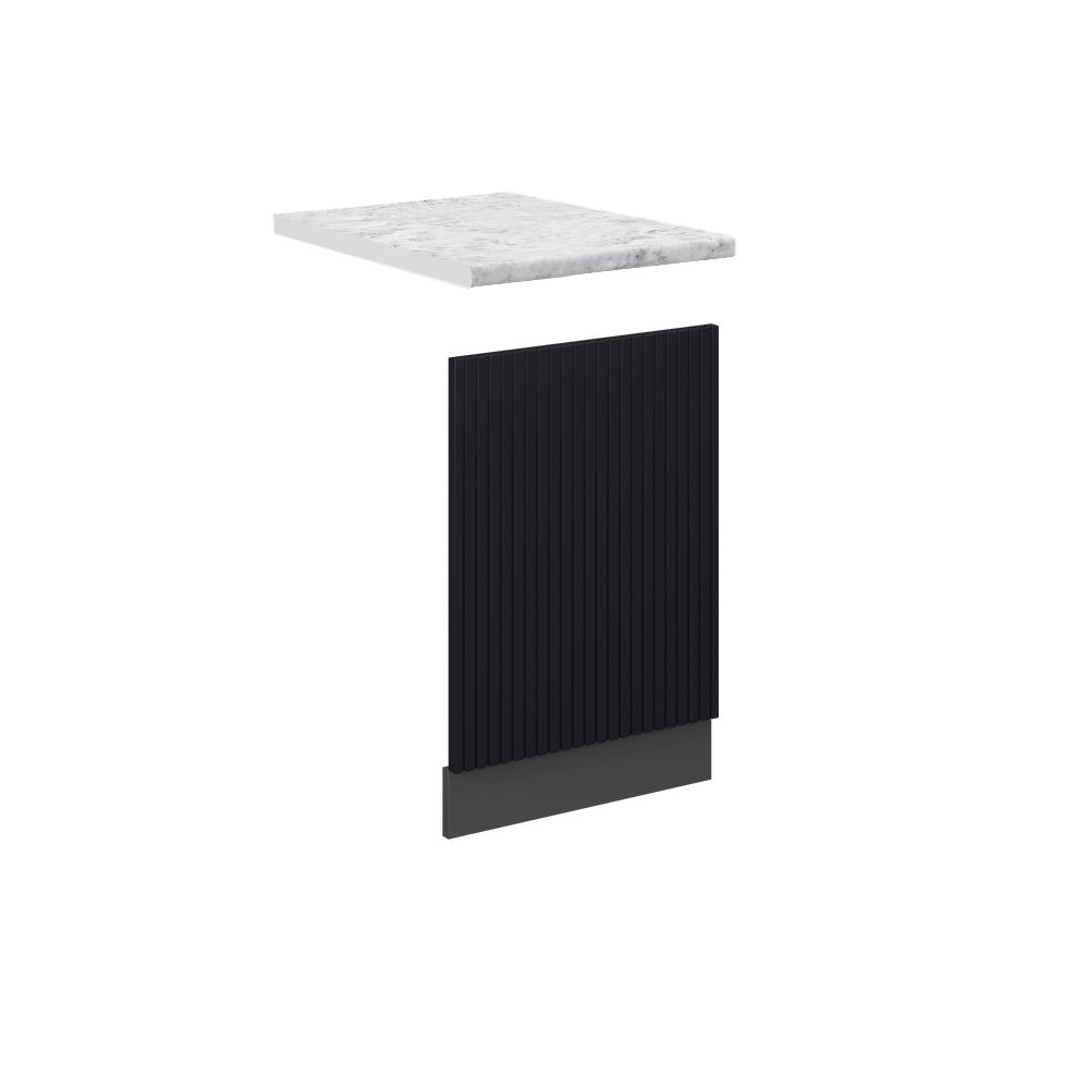 Vicco Panel przedni Fame-Line, Czarne paski, 45 cm , BP Marmur