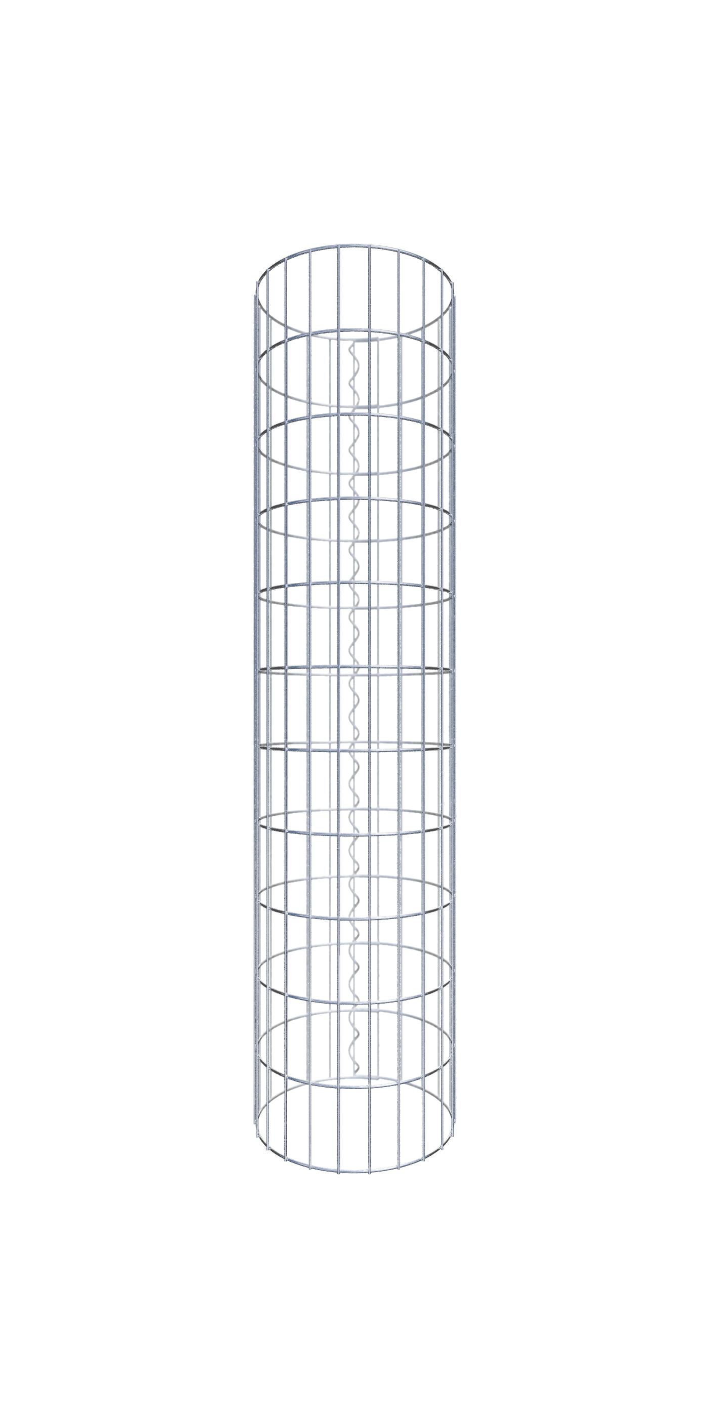 Kolumna gabionowa o średnicy 37 cm, okrągła MW 5 x 10 cm - Wysokość: 1,10 m