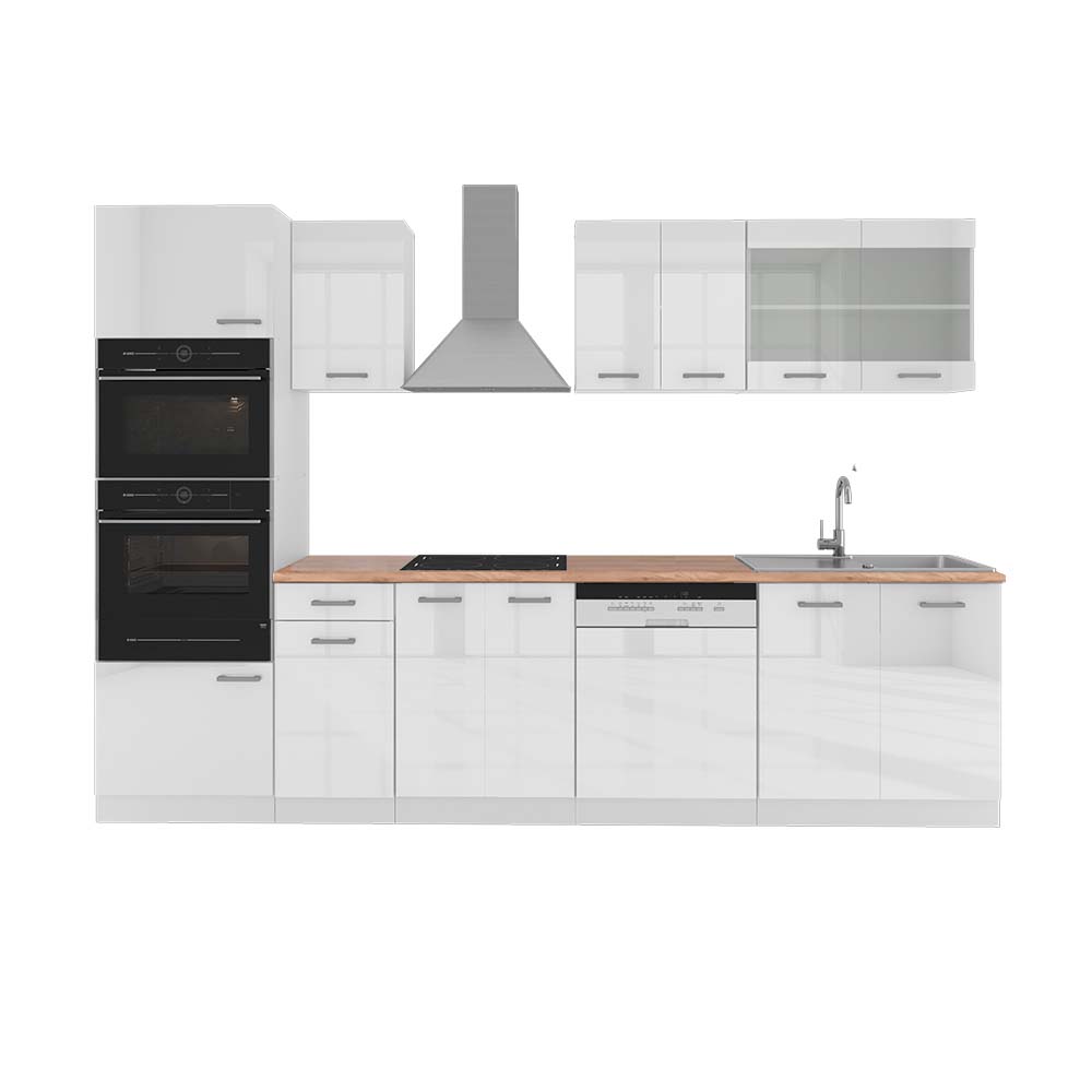 Cuisine Intégrée Vicco R-Line Blanc Sonoma - Bloc Cuisine Moderne - Neuf