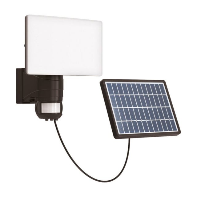 Xanlite - Projecteur mural solaire LED IP44 à détection de mouvement, 1000 Lumens, 6500 Kelvin, Blanc froid - PRS1000D