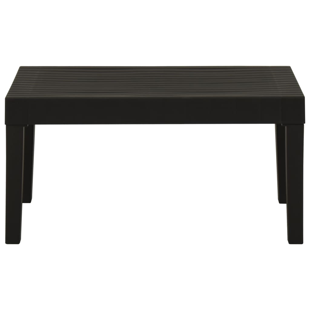 Mesa lounge de jardim，Mesa exterior，Mesa de jantar plástico cinzento CFW310778 - 3