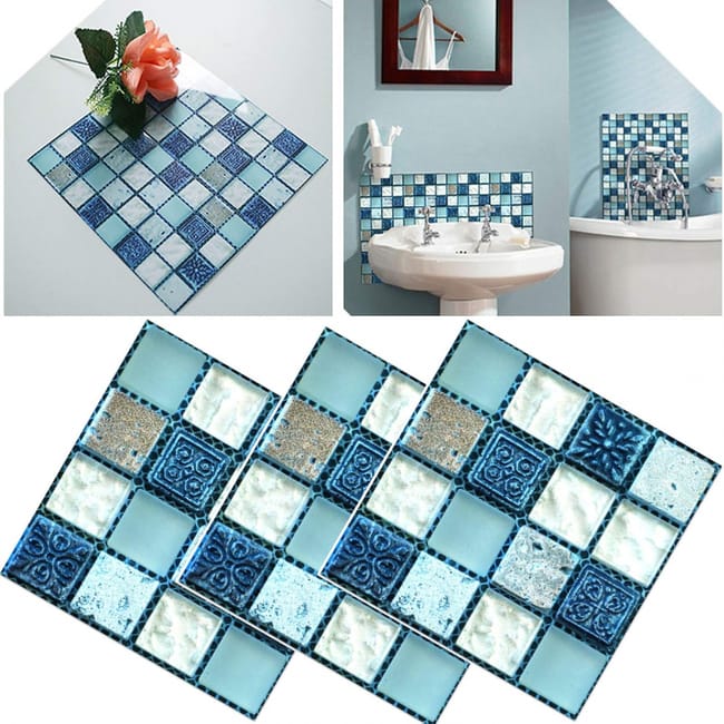 Muralo Piastrelle Adesive Murali 24 Pezzi - 15x15 Cm (Totale 90x60 Cm) - Mosaico Autoadesivo Per Cucina, Bagno, Mobili - Resistente UV E Acqua