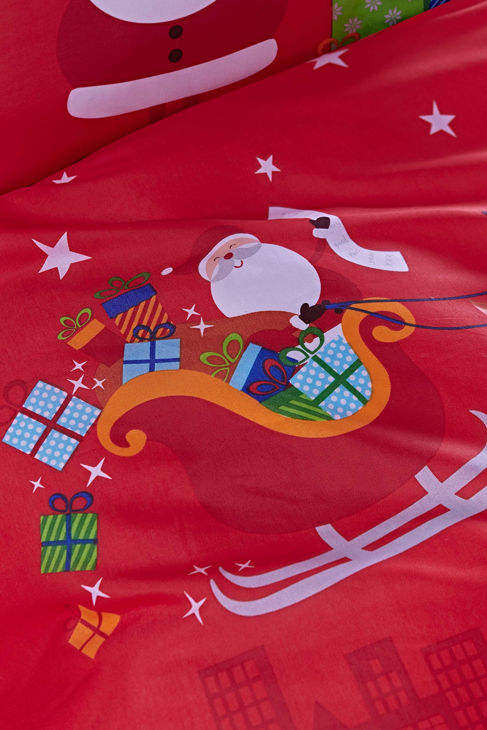 Catherine Lansfield - Set coordinato con copri-piumino e federe, per letto matrimoniale, dimensioni 200 x 200 cm + 2 federe 50 x 75 cm, 60% percalle d - 3