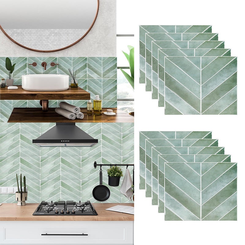 10 Piastrelle Adesive 3D Effetto Marmo Per Cucina E Bagno – 30x30 Cm, Impermeabili E Antimuffa, Colore Nero