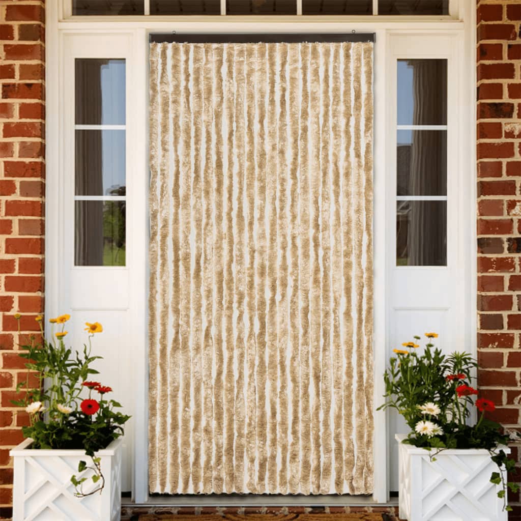 Moustiquaire | Rideau anti-moustique Beige 90x220 cm Chenille CFW57820 - 2
