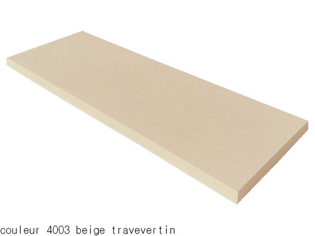 Margelle BOSTON 100x24X3,5cm Pierre reconstituée beige travertin