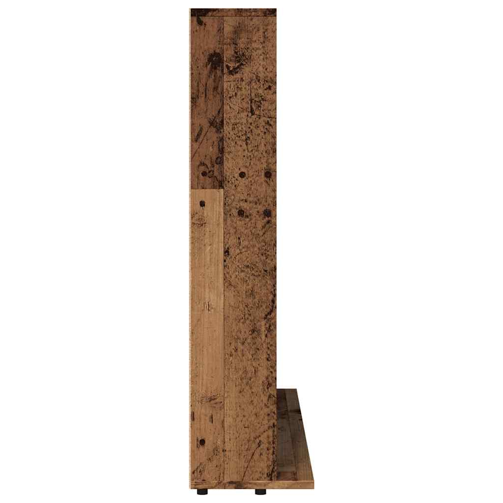Meuble de rangement | Armoire à CD vieux bois 100x23x89,5 cm bois d'ingénierie CFW91770 - 5