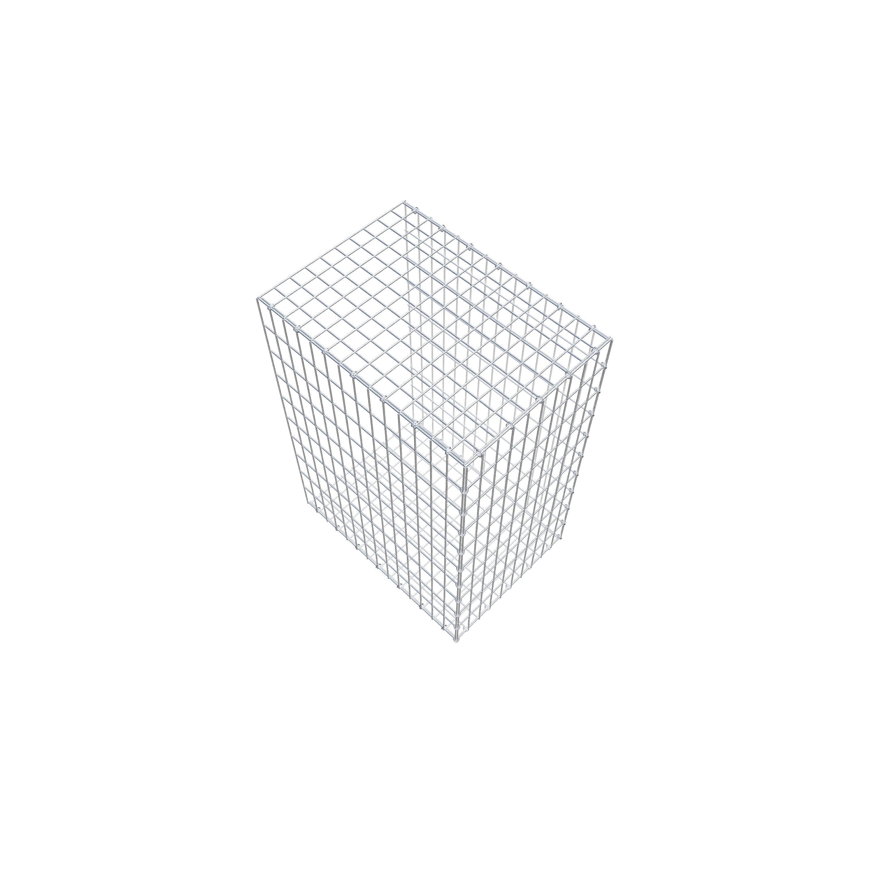 Gavión para alargar en acero galvanizado 100x70x50cm (LxAxP), malla 5 x 10cm, Anillo en C, sin rejilla frontal - 7