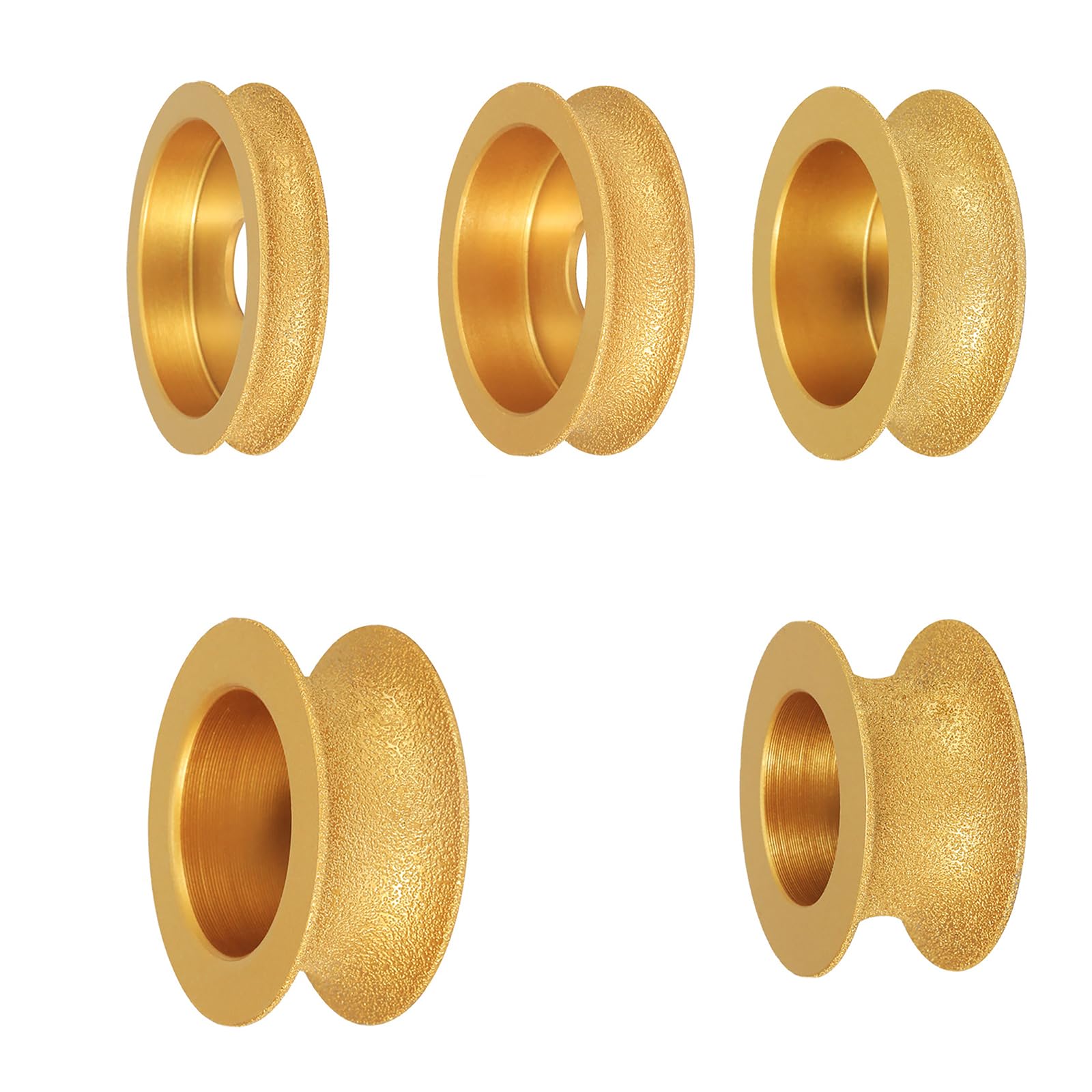 Meuleuse d'angle diamant brasé pour pierre, marbre, granit, carrelage et céramique - Meule à bords français pour coupe précise - 6
