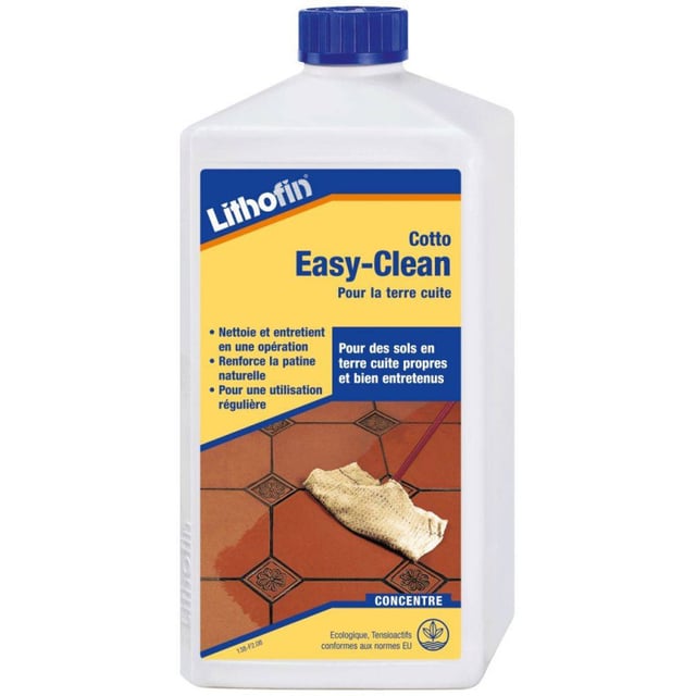 Lithofin Cotto Easy-clean 1 L - Nettoyant Pour Terre Cuite