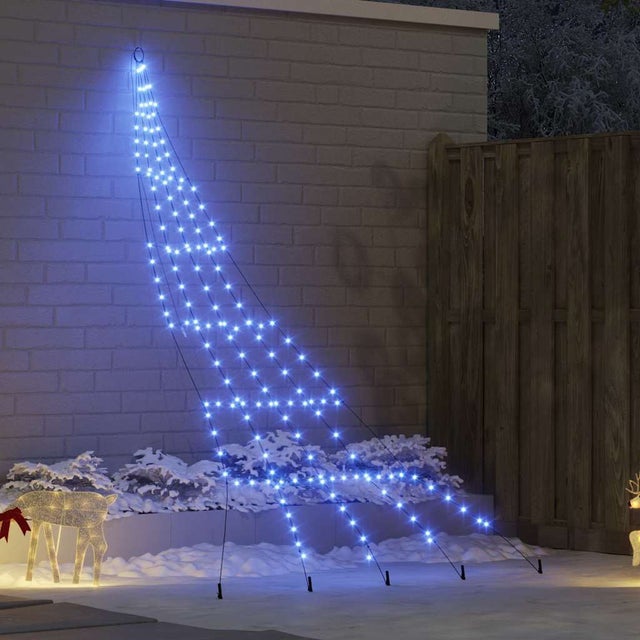 ETO- Sapin de Noël sur mât de drapeau 200 LED Bleues 180 cm ETO- Sapin de Noël sur mât de drapeau 200 LED Bleues 180 cm