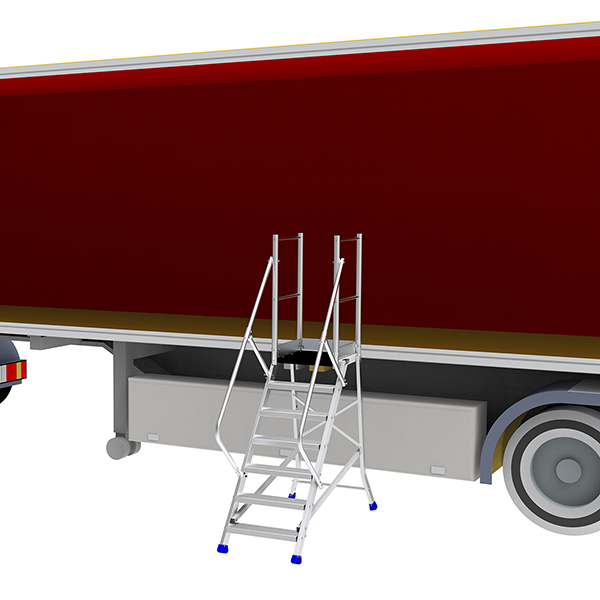 Plateforme 2 marches - Hauteur max. de travail 2.40m - ES302-D - 4