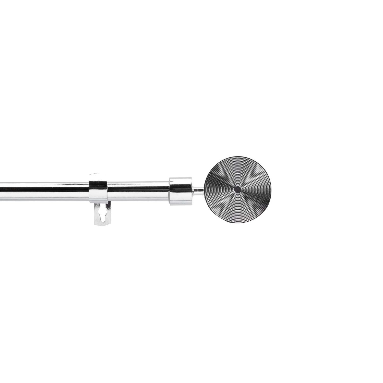 Kit de tringle à rideaux extensible ROLLIS - L. 210 à 380 cm - Chrome ...