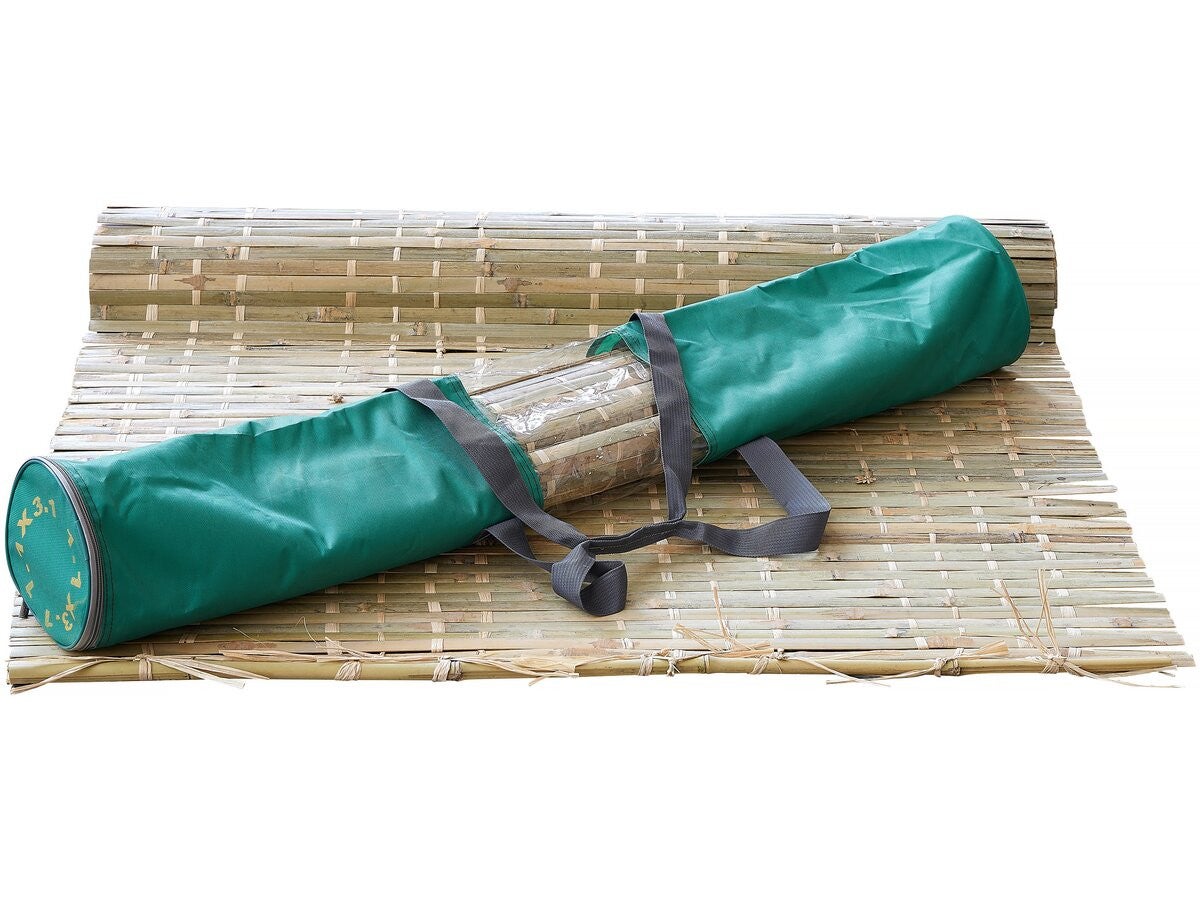 Rollo de bambú 210 x 210 cm con hilo de algodón 