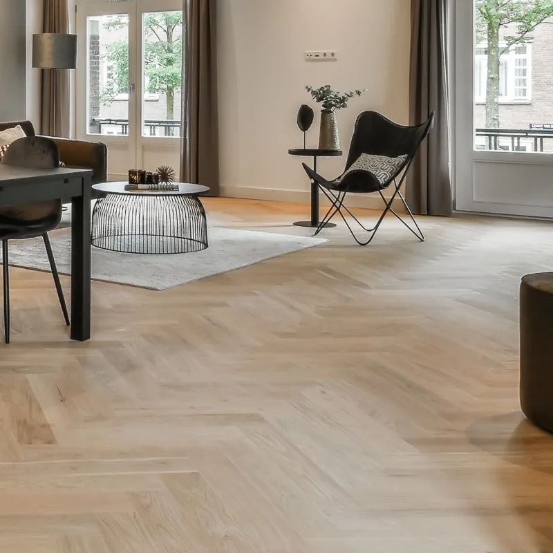 Arquiservi | Piso Vinílico SPC Espinha Click (6 mm, 1,88 m²) | Hidrófugo, alta resistência, instalação fácil, Trigo Dourado - 9