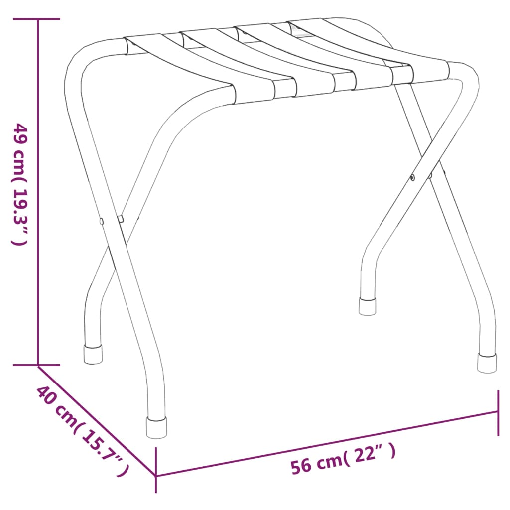vidaXL Porte-bagages Noir 56x40x49 cm - 7