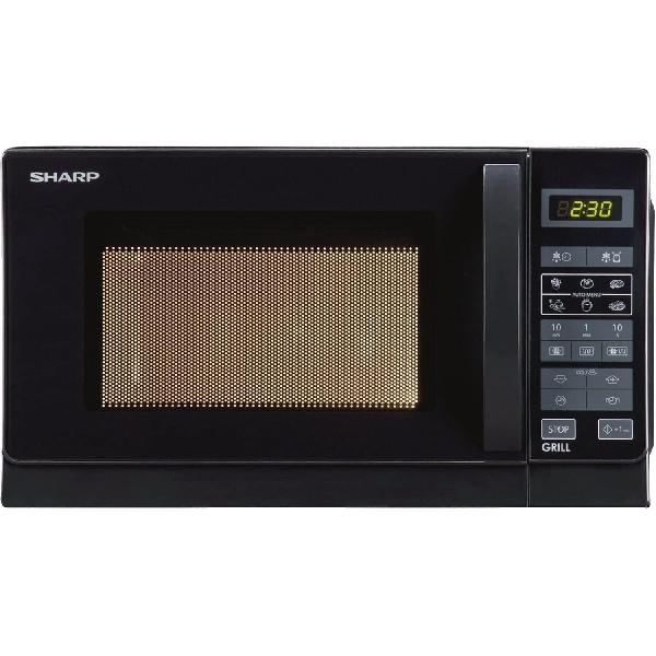 Sharp Microondas Combinado De Superficie Plana R-642Bkw, 20 L, 800 W, Color Negro , Leroy Merlin