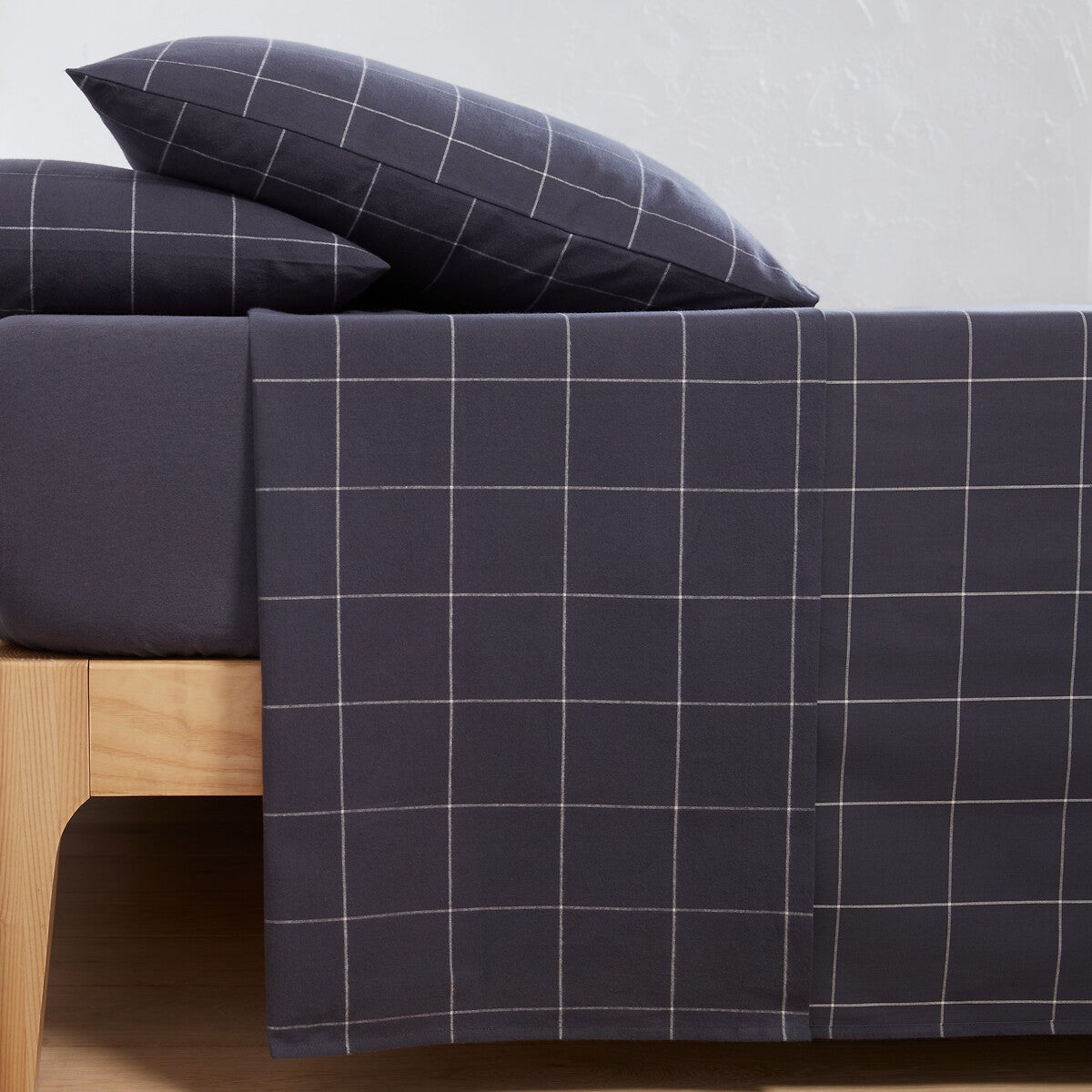 Drap plat flanelle, Charlie Bleu ardoise 240 x 290 cm Leroy Merlin — free download