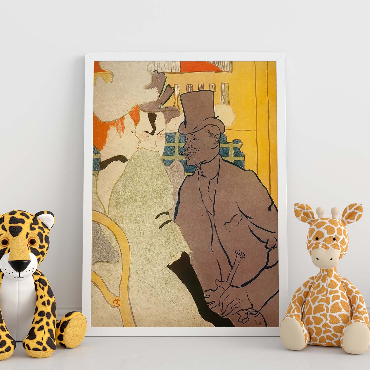 Poster Vintage Sul Tavolo. Con Immagini Vintage E Pubblicitarie Antiche Frame Bianco A3 87642199