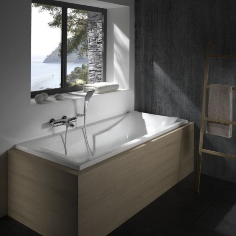 Baignoire droite JACOB DELAFON Corvette confort Acrylique renforcé 160 x 70 cm - 2