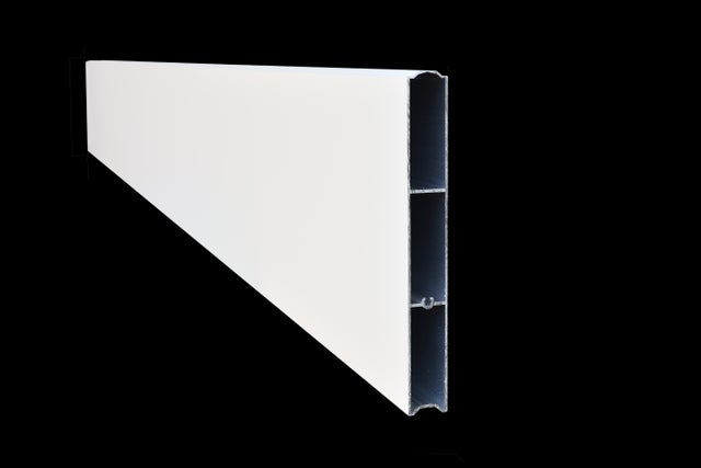 Lame de clôture aluminium pleine Blanche - Haut 20 cm x Long 200 cm