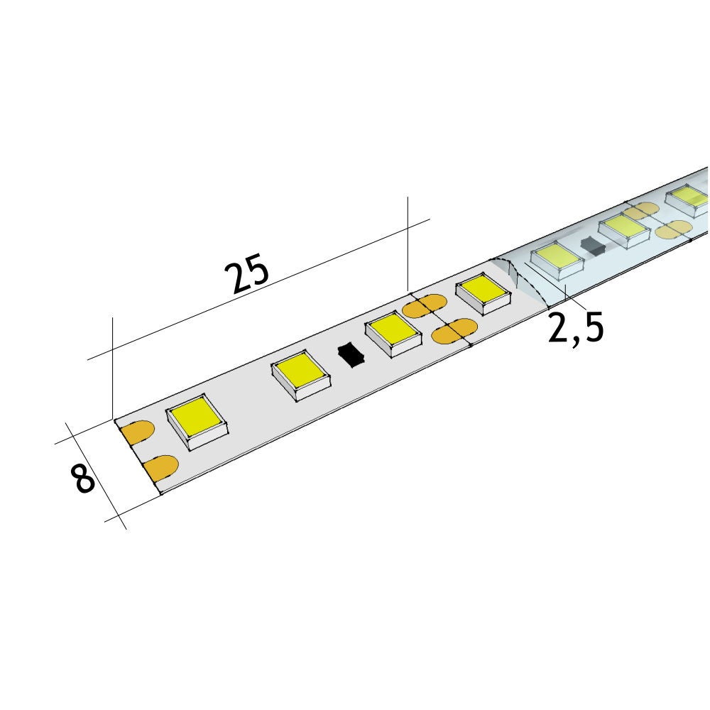 Striscia LED 12V, Bianco Freddo 6500K, 5 Metri, Flessibile, 300 - Foto 9