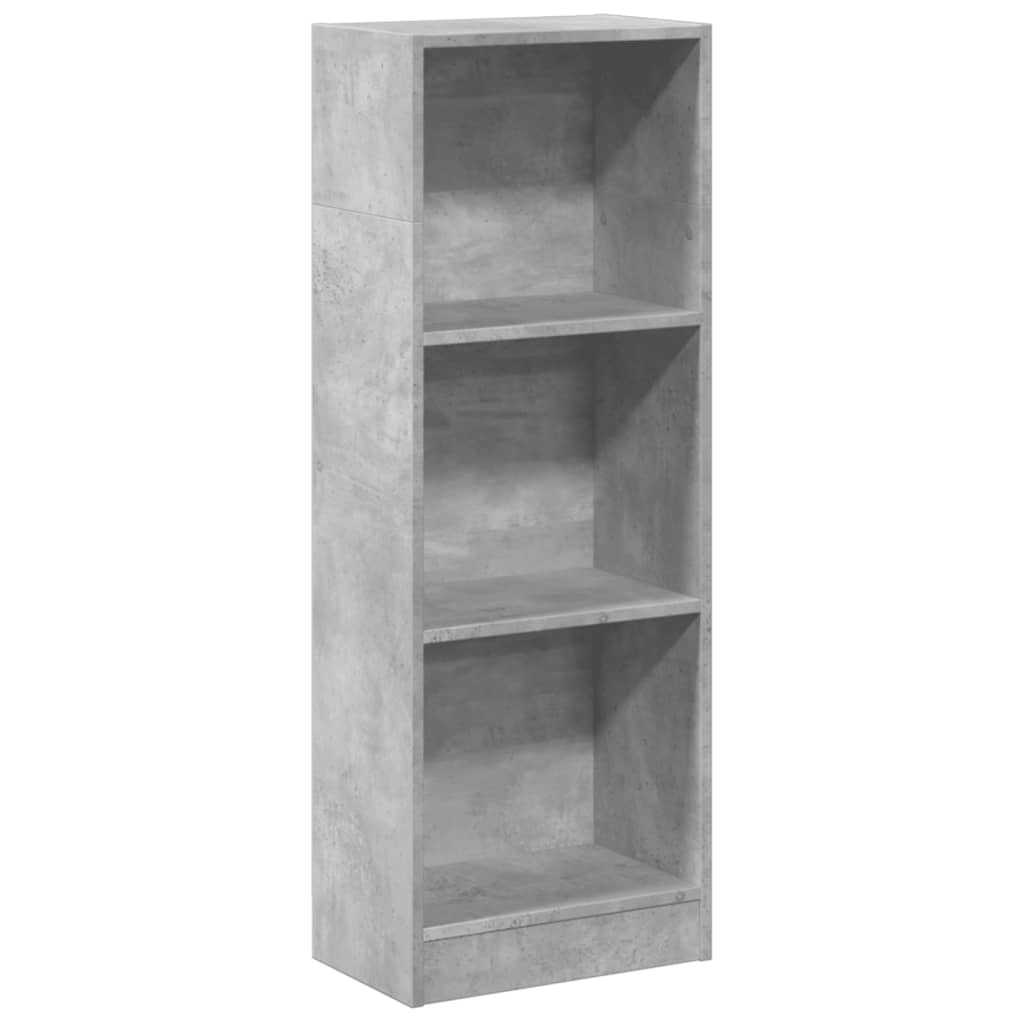 Libreria grigio cemento 40x24x109 cm in multistrato
