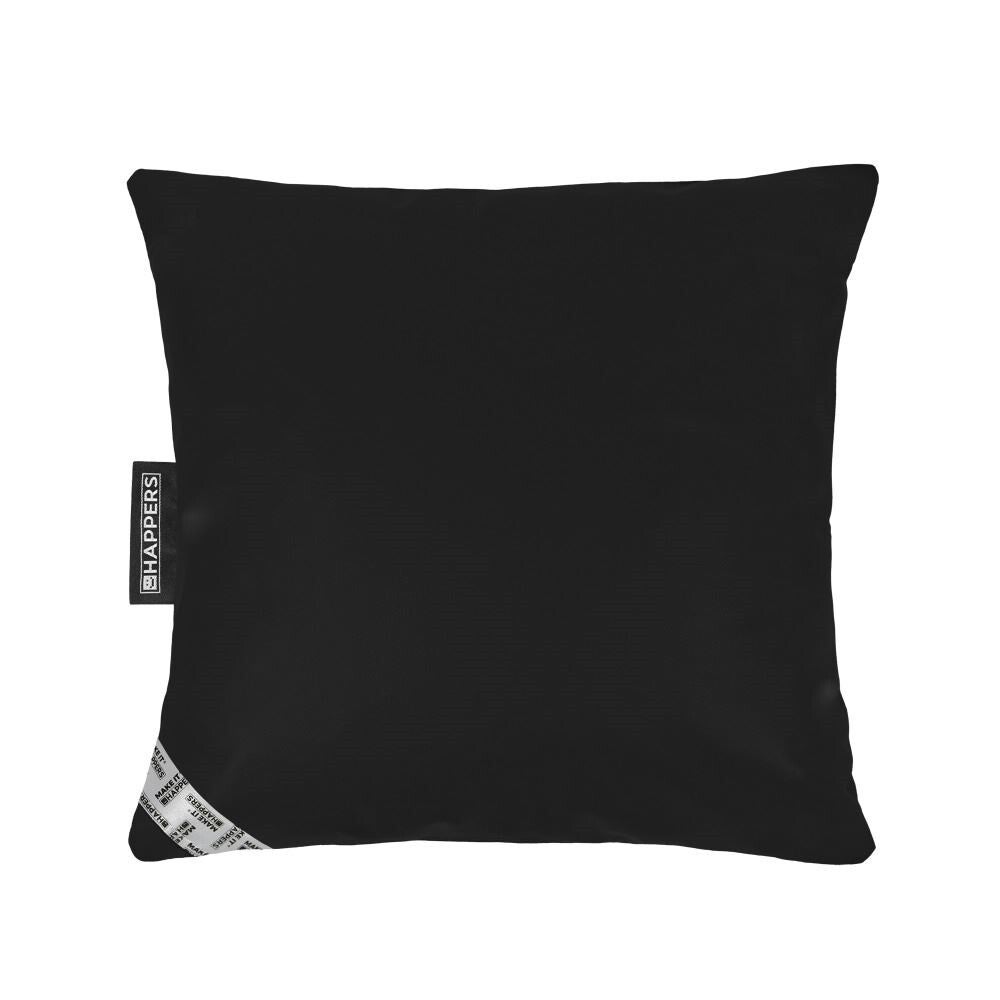 Coussin Similicuir Indoor Noir Happers 45x45 - 2